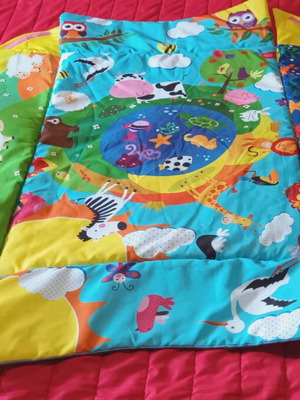 Baby activity mat and nest like new