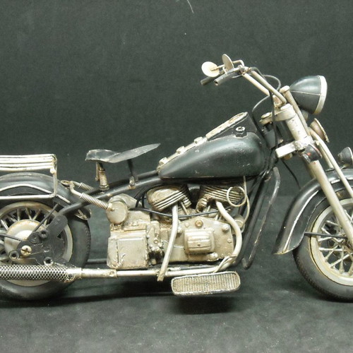 Decorative vintage Harley Davidson type motorcycle used, small