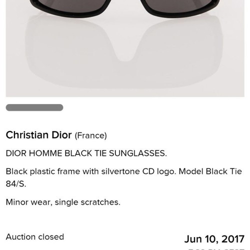 Christian Dior sunglasses used, black, minimal wear