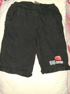 Disney Cars kids shorts used, black, size 128 cm