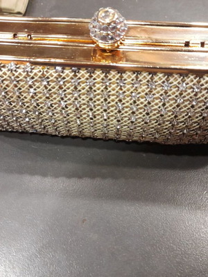 Mandarini Handbag Used Gold Silver