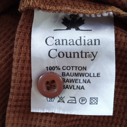 Canadian Country men's polo shirt, tobacco color, 3XL