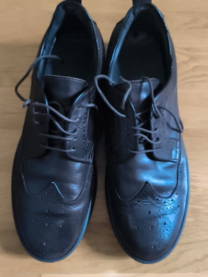 Prince Oliver Oxford Brogues men's leather shoes used, size 43, brown
