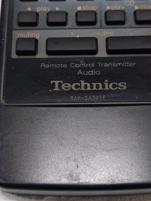 Technics RAK SA301E remote control