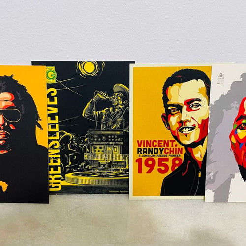 Reggae Art Postcards set of 8, 13×18 cm, new