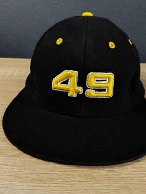 Liebherr Snapback Hat used, black and yellow