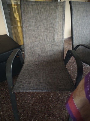 Garden chairs like new, set of 2, gray color