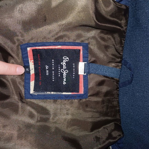 Pepe Jeans women's down jacket Medium like new, dark blue