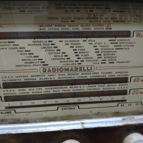 Radiomarelli RD126 tube radio 1951/52 used, Italy