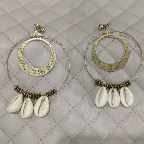 Summer earrings with shells new