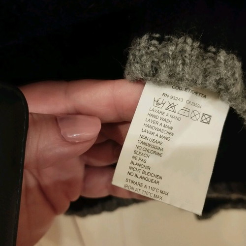 Diesel men's sweater black with grey trim like new, size L