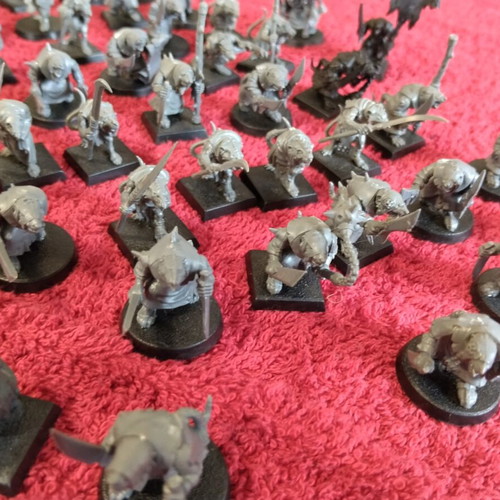 Games Workshop Skaven Clanrats miniatures used, large pack