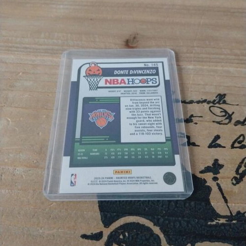 Donte Divincenzo Panini Haunted Hoops card like new