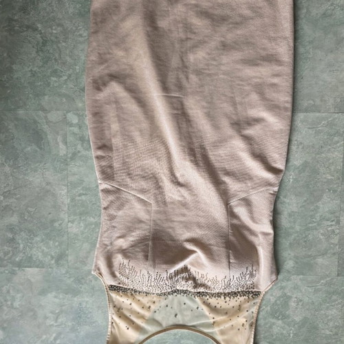 Dress with lining beige, like new, size L