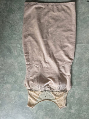 Dress with lining beige, like new, size L