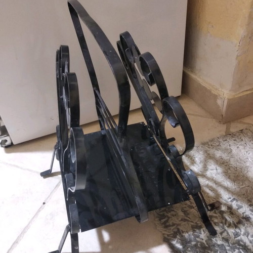 Metal holder for newspapers and books used, 1960s