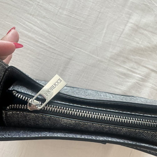Fiorucci grey denim shoulder bag