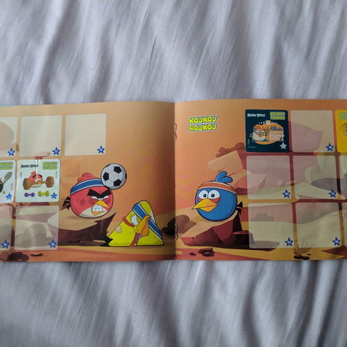 Koukouroukou Angry Birds album used with 21 stickers
