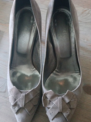 Kalogirou suede pumps used, beige, size 37.5