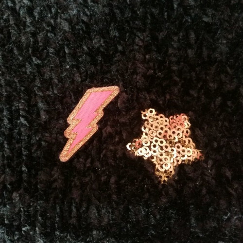 Orchestra hat and neck set like new, black and pink for girls