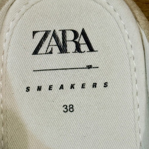 Zara Suede Athletic Shoes like new, size 38, beige