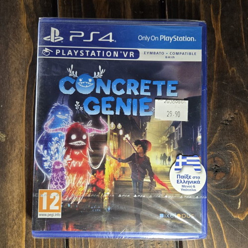 Concrete Genie PS4 game sealed with proof of purchase