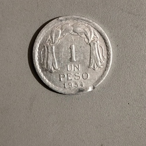 Coin 1 peso 1954 used, rare
