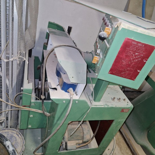 Drill with cutting disc and arbor used