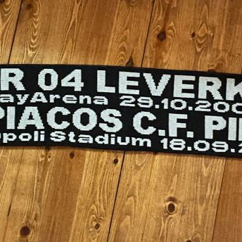 Leverkusen-Olympiacos 2002 scarf new double