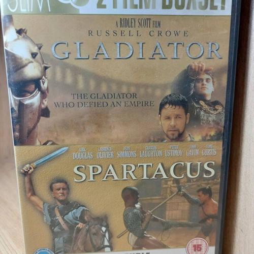 Spartacus & Gladiator DVD box like new with English subtitles