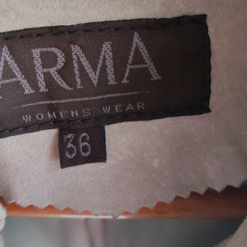 Arma suede leather shirt new, gray-green, size 36