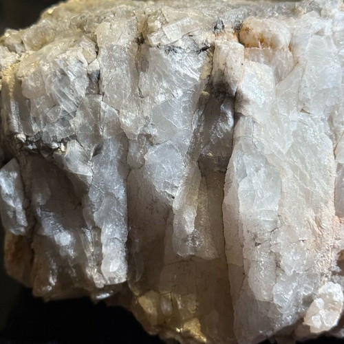 Crystals in natural rock calcite-gypsum new 24x22x14