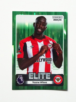 Panini Premier League 2025 Green Parallel Sticker - Yoane Wissa (Brentford)