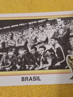 Pele Brasil 1958 Panini World Cup Story 14 нов с подарък рамка