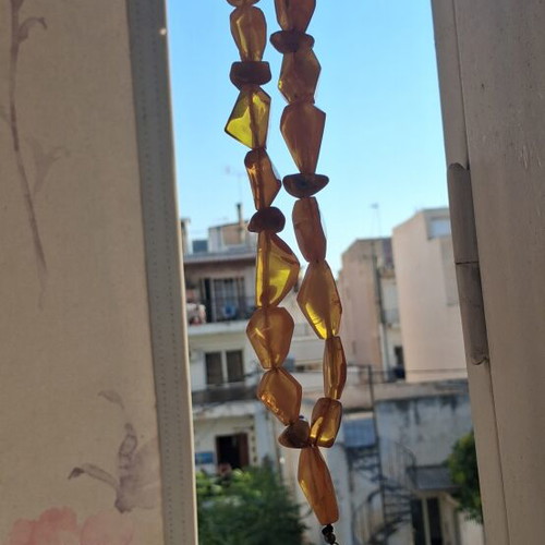 Amber Worry Beads like new, transparent, large proportional beads