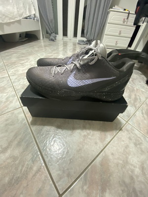 Nike Kobe 6 EYBL basketball shoes, size 47.5, black and grey