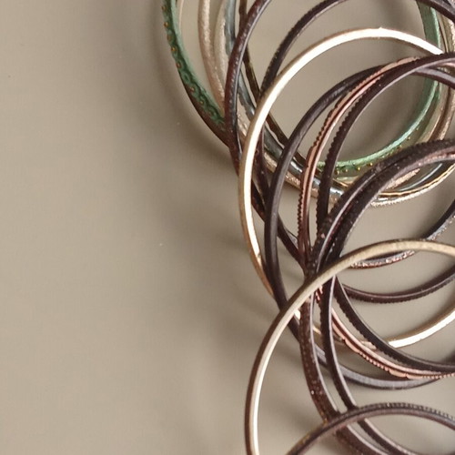 Silver and gold bracelets like new