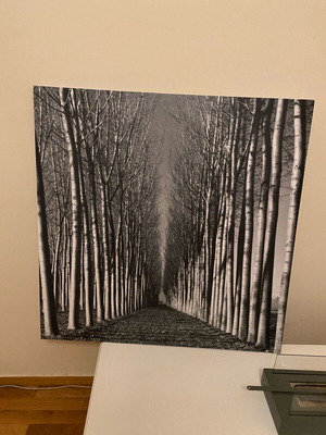 Square canvas frame like new, 90cm side