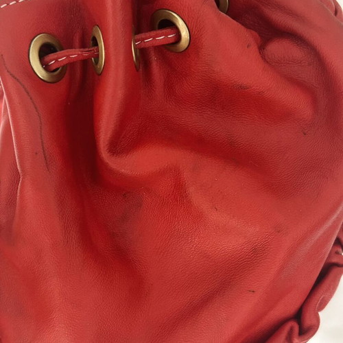 Vintage XX Anniversary Dolce & Gabbana red leather bag from 2000s