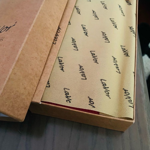 Lavor leather wallet new, large size, red color
