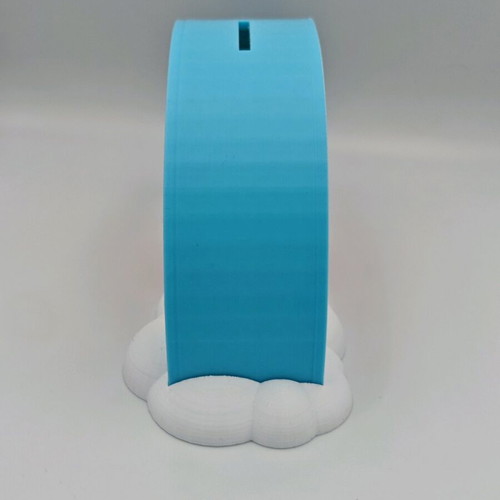 Rainbow piggy bank new, 3d printed from esun pla pastel
