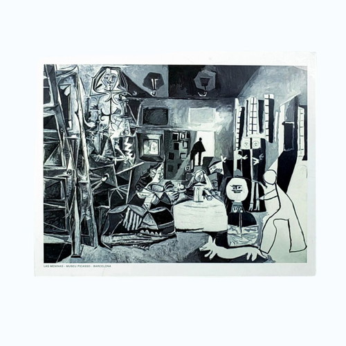 Pablo Picasso Las Meninas art print used, black and white