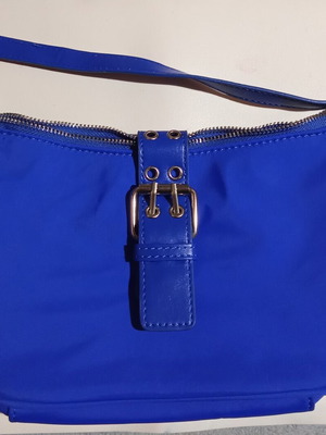 Sinsay shoulder bag blue new with leatherette and chain