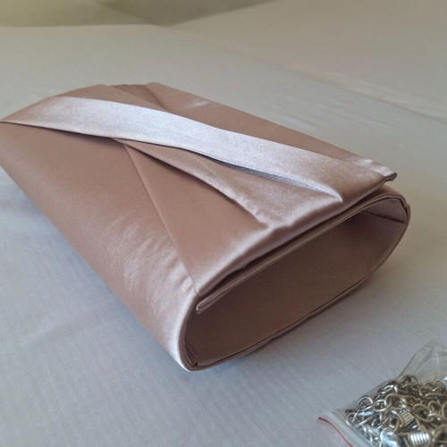 Clutch bag brand new, pink nude
