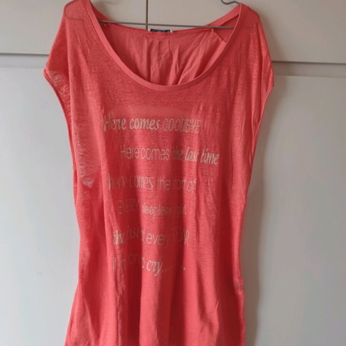 Edward Jeans Coral Top like new, size S, 100% linen and cotton