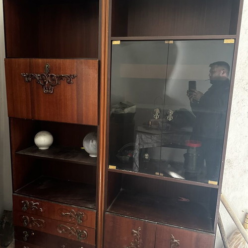 Living room cabinet used, set of three pieces
