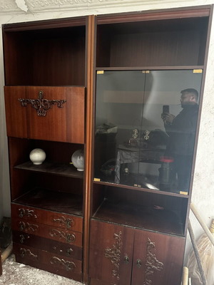 Living room cabinet used, set of three pieces