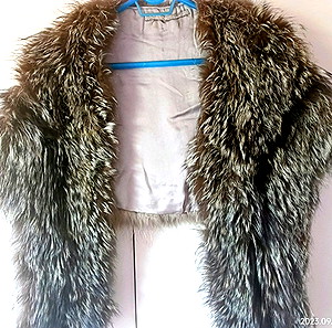 REAL FUR BOLERO SILVER FOX VINTAGE 70'S
