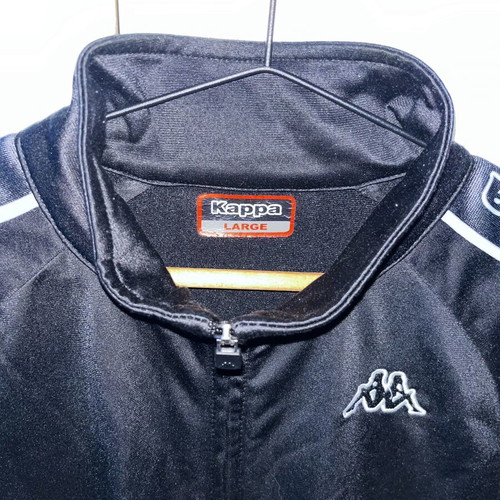 Kappa Anniston black jacket like new, fleece interior, size L