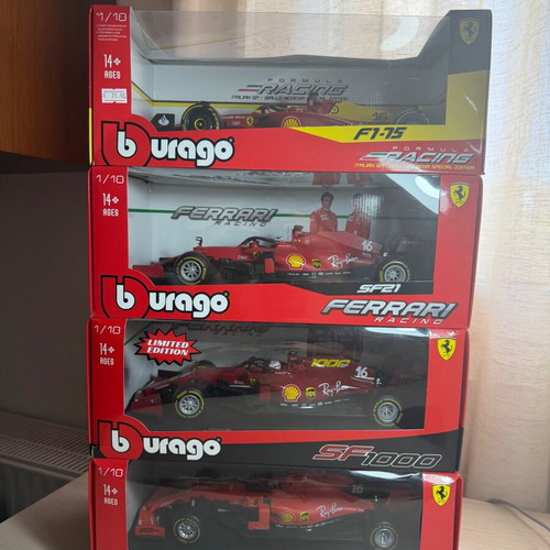 Burago Ferrari F1 Charles Leclerc 2019-2022 1/18 Scale Collection new